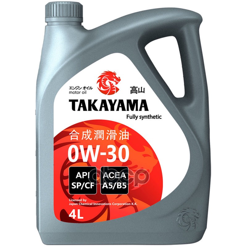TAKAYAMA Takayama 0W30 (4L) Масло Моторное! Синт Api Sp/Cf, Acea A5/B5, Mb 229.61, Wss-M2c 920-A