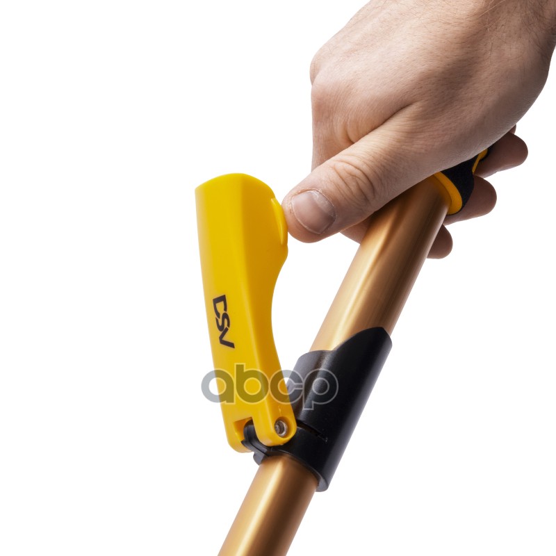 Щетка со скребком телескопическая 85-109см черно-желтая DSV