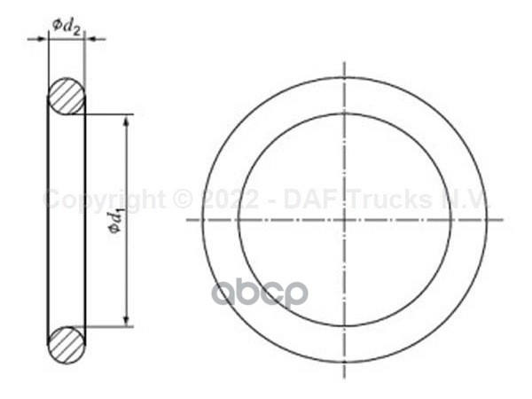 Кольцо уплотнительное 37x3 КПП DAF/MAN/IVECO