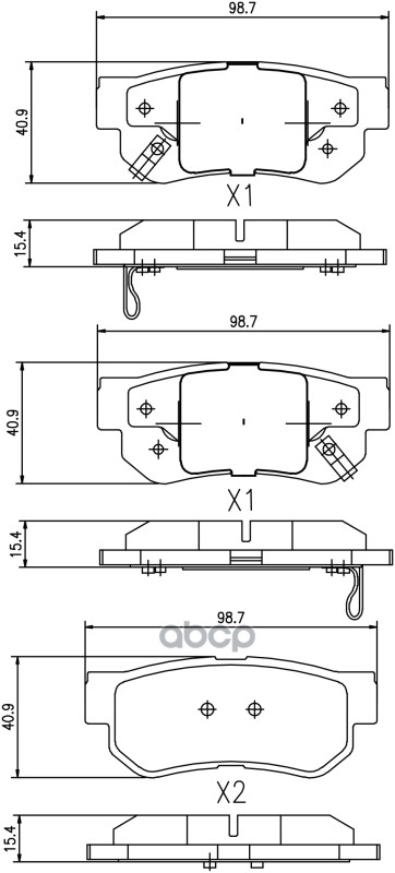 HND104 Колодки тормозные задние BARNETT