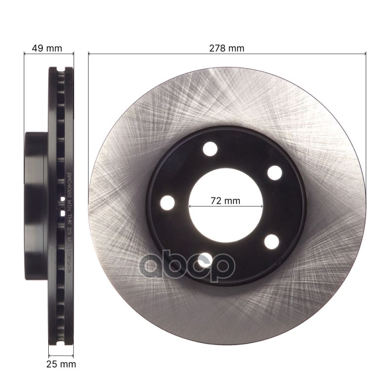 Диск тормозной передний AVANTECH C24Y3325XC / C24Y-33-25XD