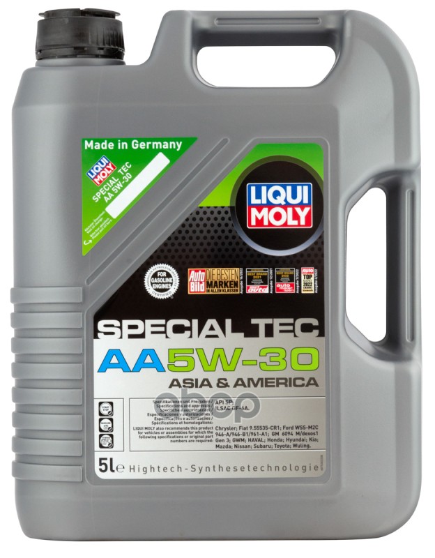 LIQUI MOLY Liquimoly 5W30 Special Tec Aa (5L) Масло Моторное! Синт.  Api Sn/Cf, Ilsac Gf-5