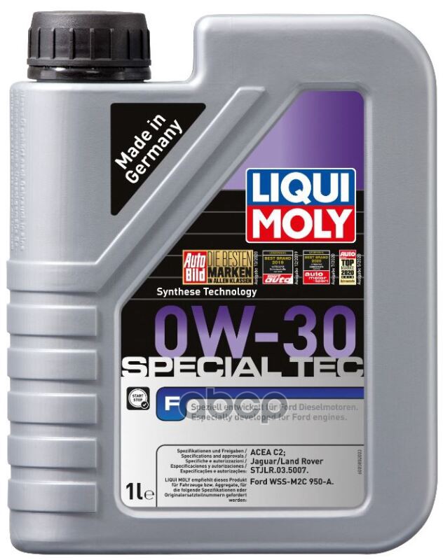 LIQUI MOLY Liquimoly 0W30 Special Tec F (1L) Масло Моторное! Синт Acea C2, Wss-M2c 950-A, Stjlr.03.5007