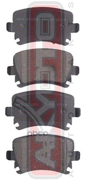 КОЛОДКИ ТОРМОЗНЫЕ ДИСКОВЫЕ ЗАДНИЕ