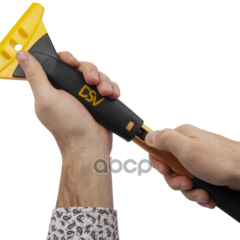 Щ тка-см тка со скребком телескопическая поворотная (90-102 см) с мягкой ручкой,