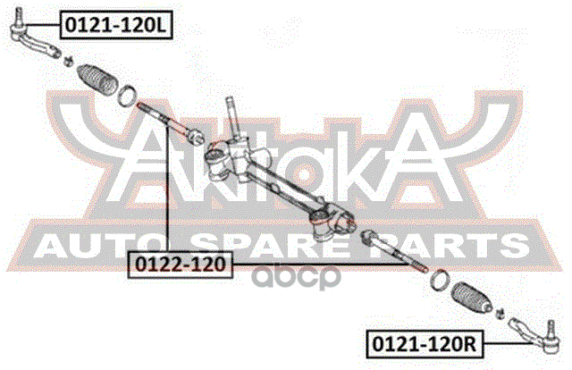 Наконечник рулевой тяги TOYOTA COROLLA -06/06- лев.