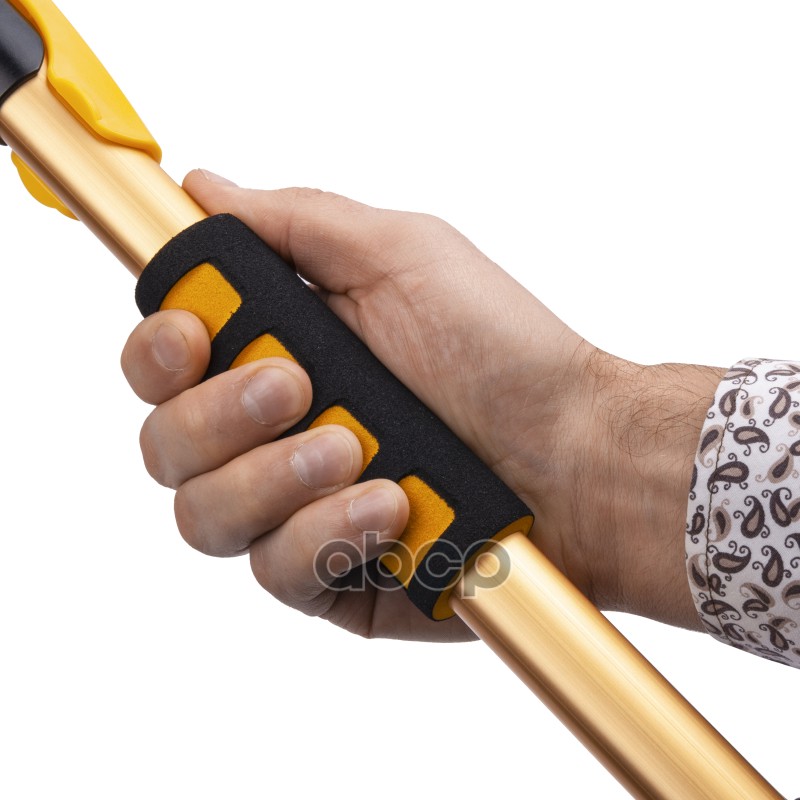 Щетка со скребком телескопическая 85-109см черно-желтая DSV