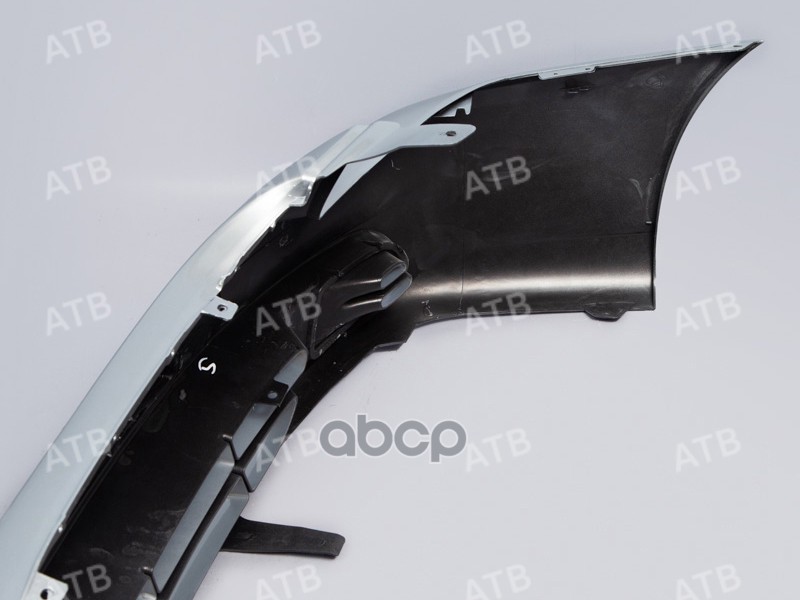 бампер Hyundai Accent 2 1999-2012 передний Серебристый (Ртуть) ATB