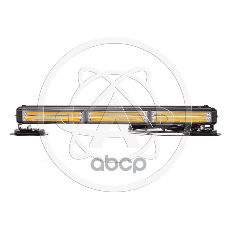 Балка светодиодная 12/24V 36Вт на магните стробоскоп 2 стор.(3+3 блока COB) AVTO