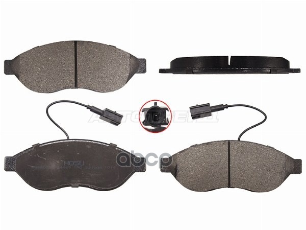 Колодки тормозные (Спереди) Peugeot Boxer 06-14 / Citroen Jumper 06-14 HOSU арт. HSBR0285