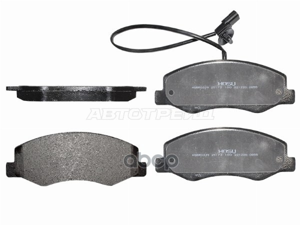 Колодки тормозные (Сзади) Opel Movano 10- / Renault Master 10- HOSU арт. HSBR0339