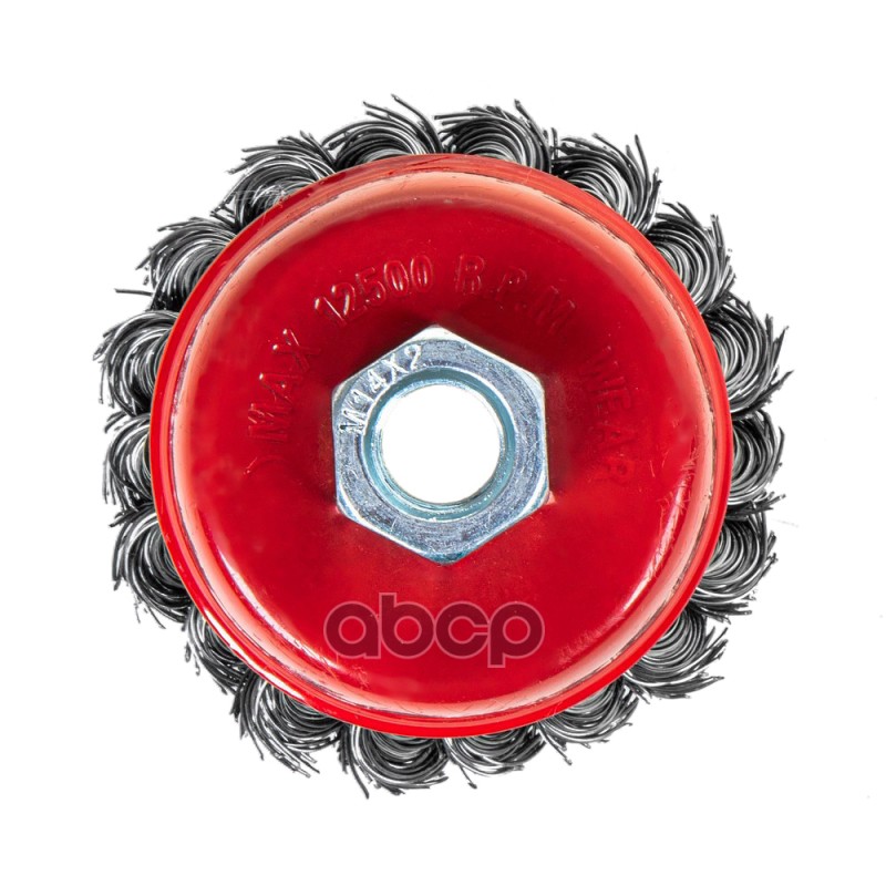 Щетка для УШМ чашка 80 мм, посадка M14, стальная витая проволока