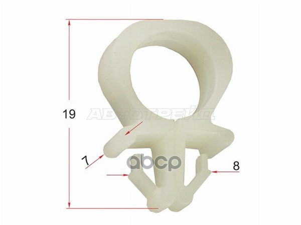 Клипса трубки эл. проводки FORD/MAZDA (Продажа по 10шт) Sat арт. ST-KJ-1035