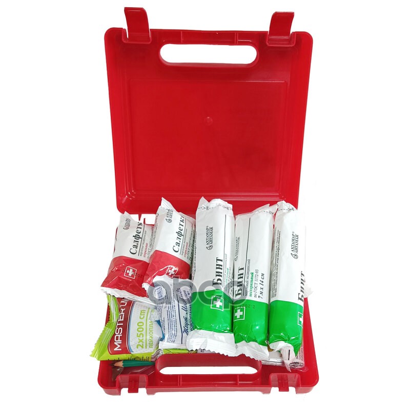 Аптечка ФЭСТ автомобильная по приказу 260Н (красный футляр) Кострома  Новый состав!