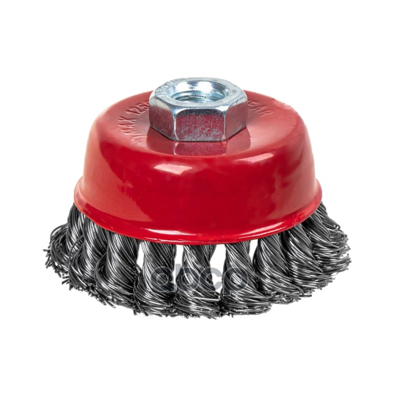 Щетка для УШМ чашка 80 мм, посадка M14, стальная витая проволока