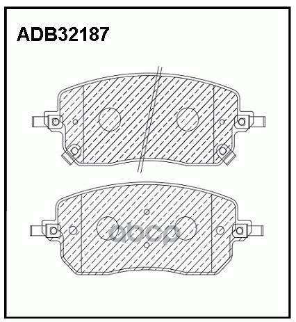 Колодки тормозные дисковые | перед | HAVAL Jolion FR  ADB32187