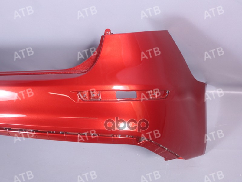 бампер Kia Rio 3 2015-2017 рестайлинг седан задний Красный гранат перламутр TD