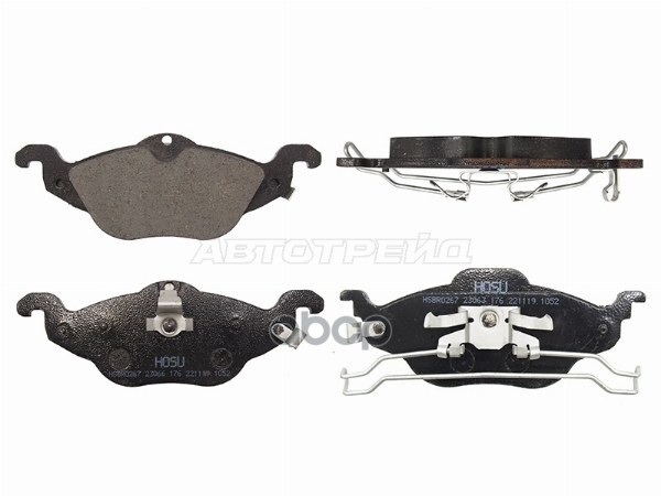 Колодки тормозные (Спереди) Opel Astra 98-13 HOSU арт. HSBR0267