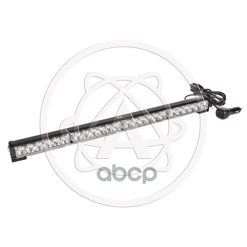 Балка светодиодная 12/24V 24Вт кронштейн стробоскоп 1 стор.(4 блока Epistar) AVT