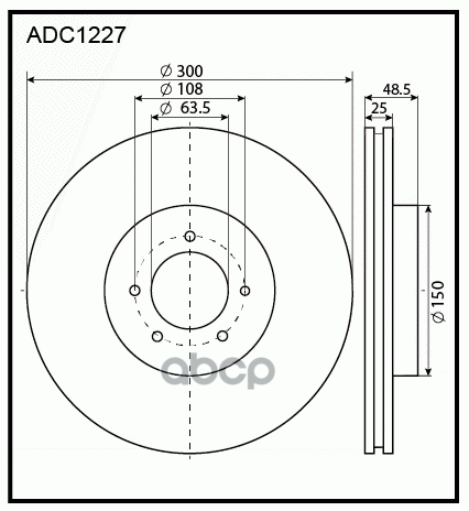 Диск тормозной | перед |