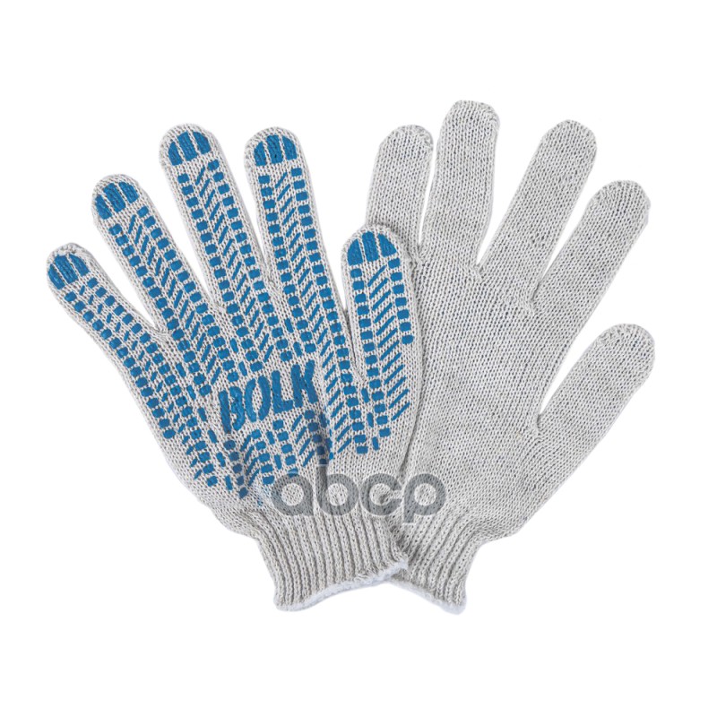 Перчатки рабочие Х/Б 7,5 класс с точечным покрытием из ПВХ BOLK BWW101001 BOLK арт. BWW101001