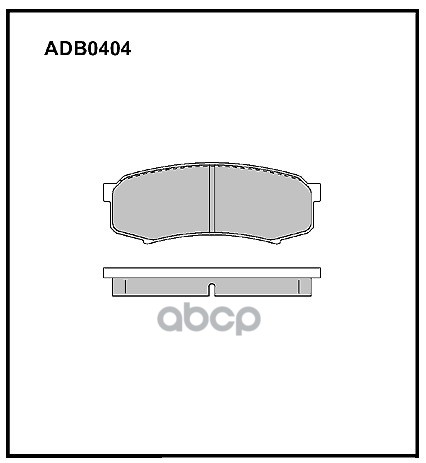 Колодки тормозные дисковые | зад | TOYOTA LAND CRUISER PRADO (_J15_) 3.0 D-4D (KDJ150_) 08.2009 -  <=> TOYOTA LAND CRUISER PRADO (_J12_) 2.7 (TRJ12) 11.2003 - 07.2009  ADB0404