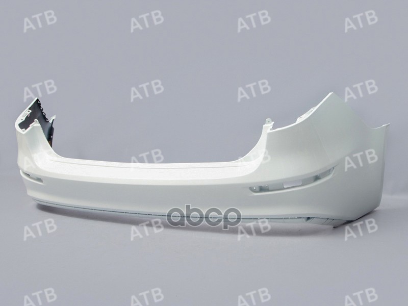 бампер Kia Rio 3 2015-2017 рестайлинг седан задний Белый (Cristal white) PGU A