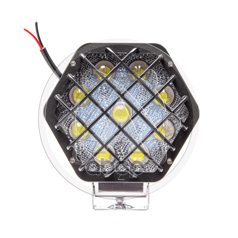 Фара дополнительная светодиодная (LED) AE27H-9LED-LENS-HC шестиугольная, напр. с