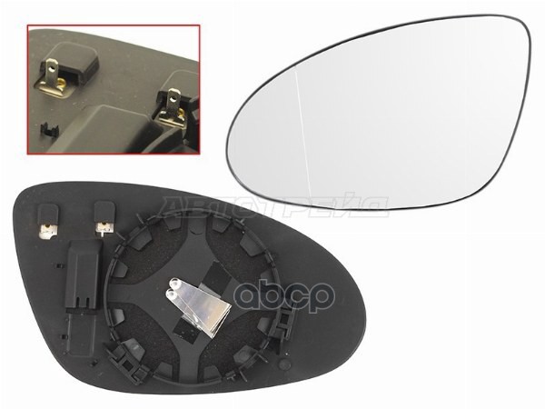 Полотно зеркала Mercedes-Benz S-Class 05-09 (Слева/ Обогрев/ асферическое) Sat арт. ST-MD47-940G-2