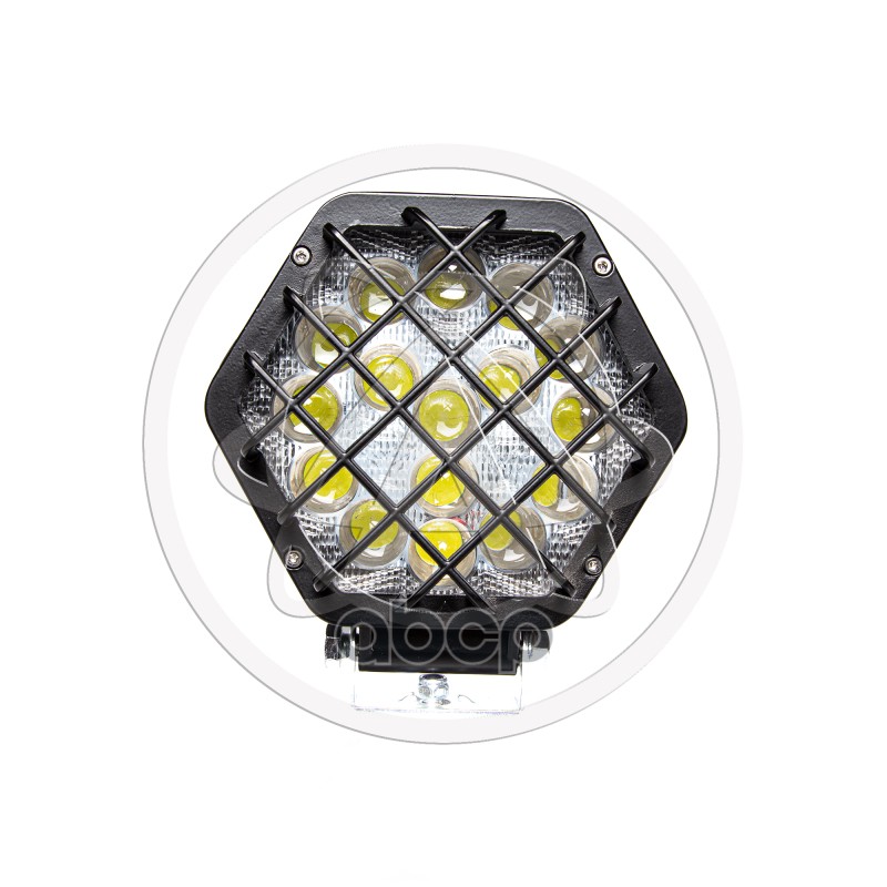 Фара дополнительная светодиодная (LED) AE48H-16LED-LENS-HC шестиугольная, напр.
