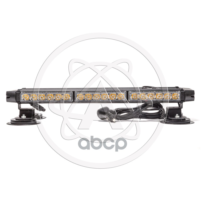 Балка светодиодная 12/24V 42Вт магнит стробоскоп 4 стор.(3+3+2 блока Epistar) A