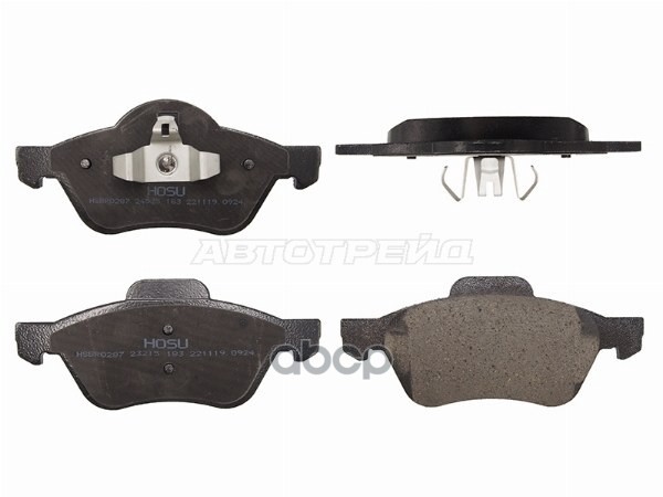 Колодки тормозные (Спереди) Renault Clio 05-11 / Grand Scenic 04-09 HOSU арт. HSBR0287