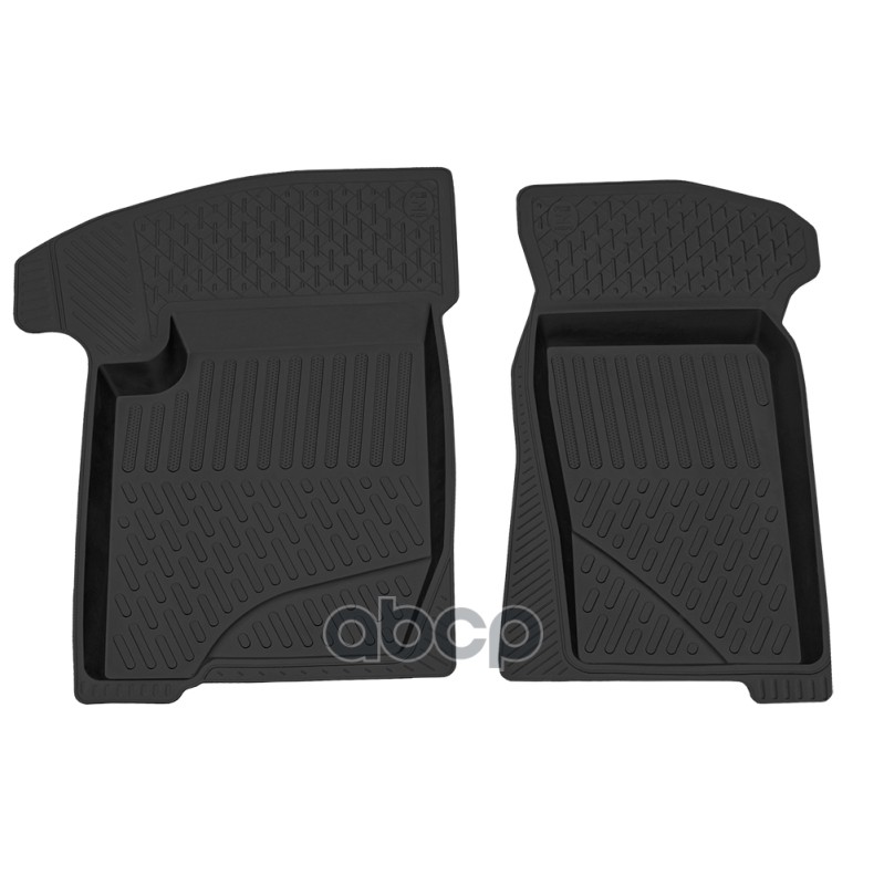 Коврик Салонный! Резиновый, Черный, Передний Ряд Сидений, Борт Lada Niva Travel Rezkon арт. 1539040100