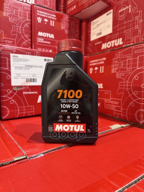 Motul 7100 4T (Ma2) 10W50 1Л. 100% Синт. (Масло Моторн. Для 4T Мотоц.) MOTUL арт. 112883