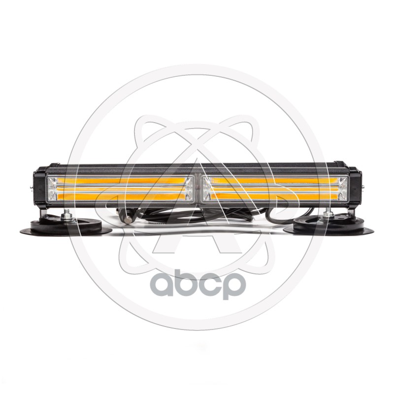 Балка светодиодная 12/24V 24Вт на магните стробоскоп 2 стор.(2+2 блока COB) AVT