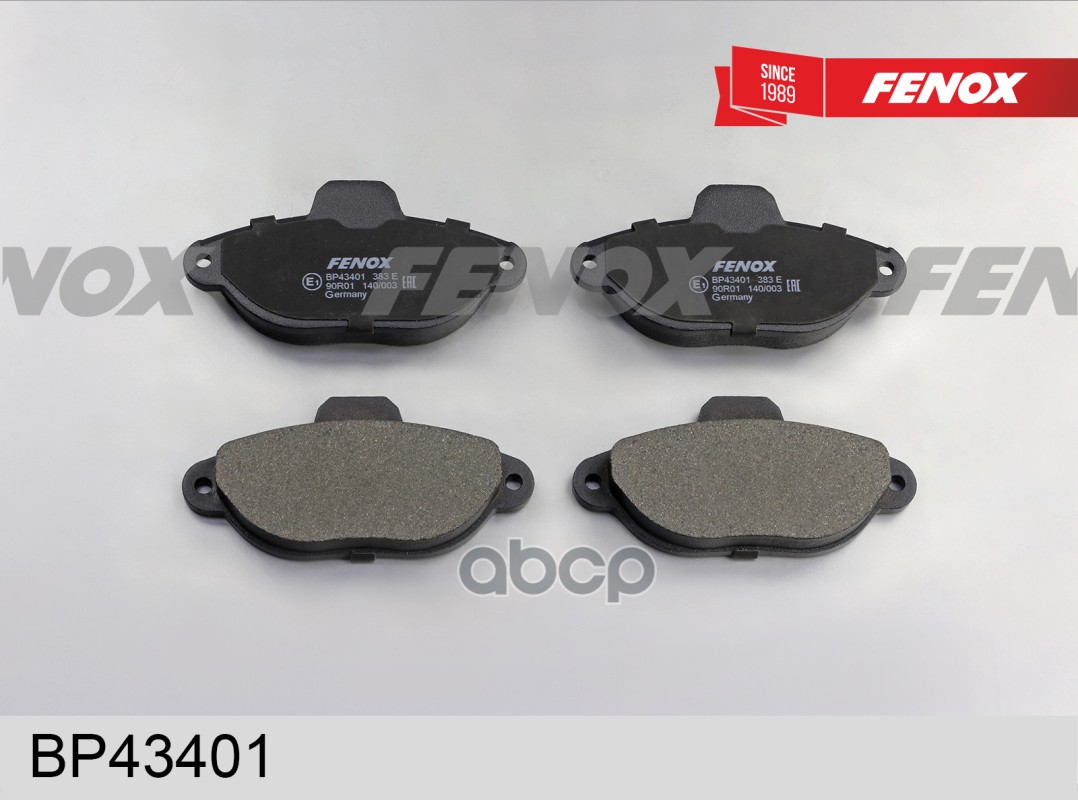 Bp43401 Колодки Тормозные Дисковые Передние! Fiat Punto/Siecento 1.1-1.2, 93> FENOX арт. BP43401