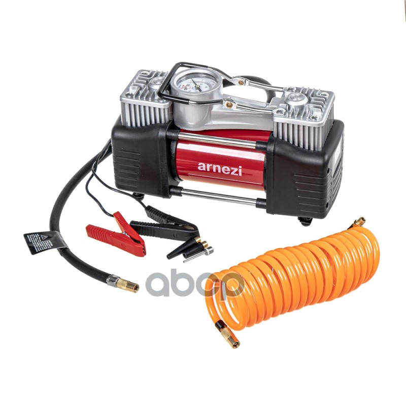 Компрессор автомобильный двухцилиндровый 10 бар, 60 л/мин, 300 Вт, AC620 DOUBLE