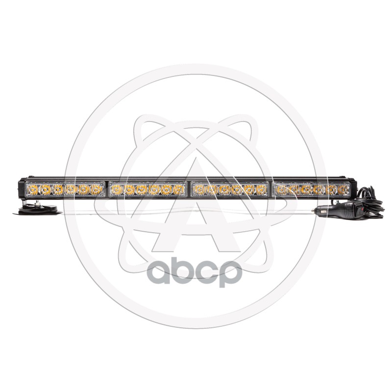 Балка светодиодная 12/24V 48Вт на магните стробоскоп 2 стор.(4+4 блока Epistar)