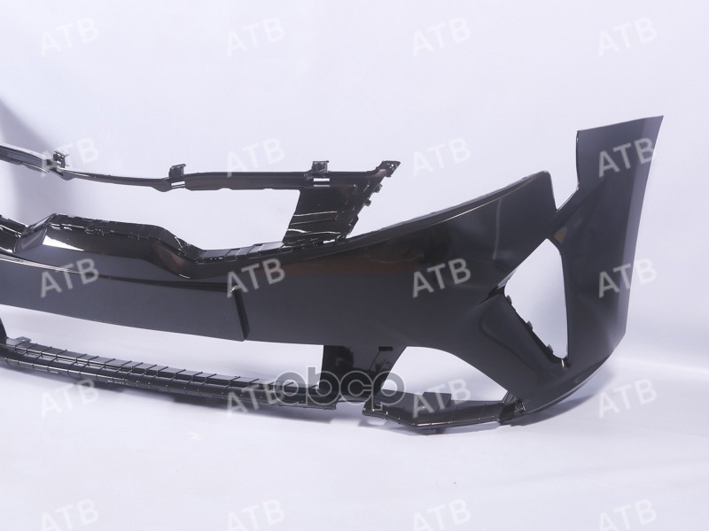 бампер Kia Rio 4 2020-2023 рестайлинг передний Черный (Phantom Black) MZH ATB