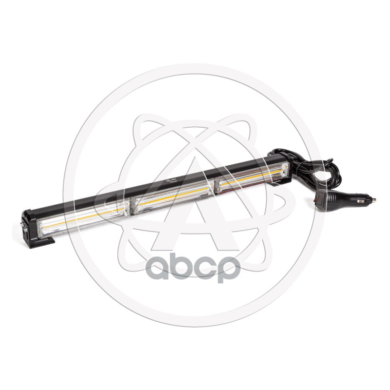 Балка проблесковая оранжевая AE18W-3COB-1S 18Вт, 1224В, 1-стор., 3 блока COB, 18