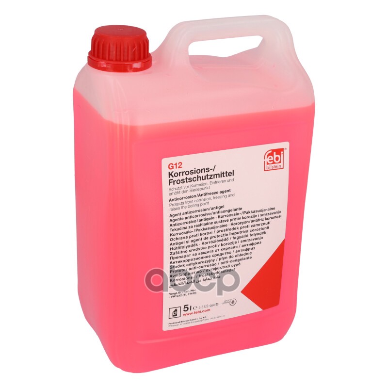 22272F Антифриз! Красный 5L Концентрат 1:1 -40°C Соответствует Категории G12 Febi арт. 22272