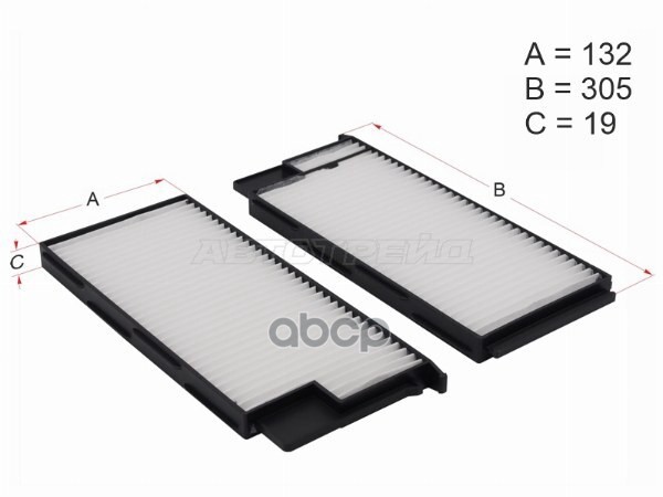 Фильтр салонный Toyota Land Cruiser (J100) 98-07 / Lexus LX 98-07 HOSU арт. HSCF0063