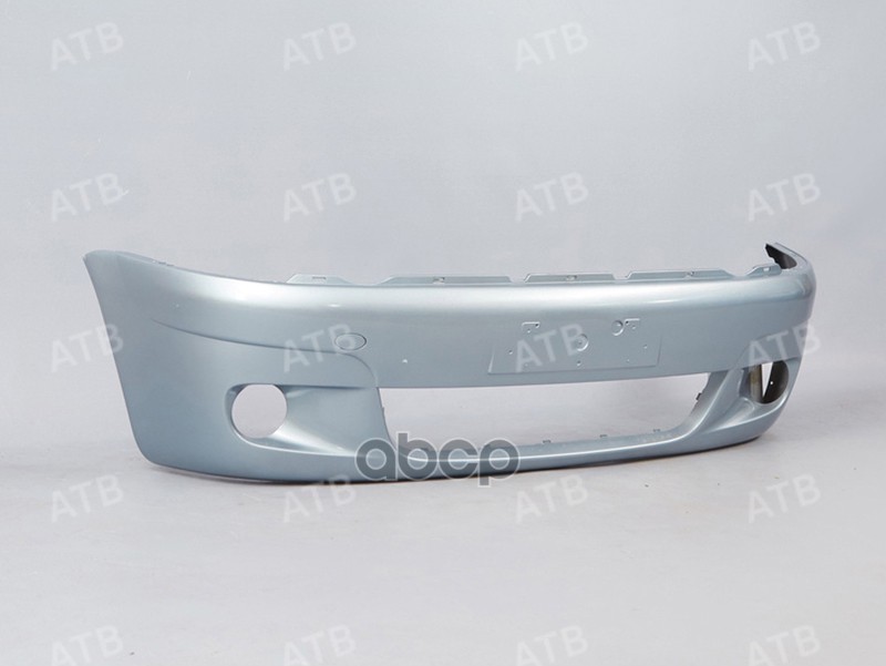 бампер Daewoo Matiz 1 2000-2015 рестайлинг передний под ПТФ Серо-голубой GCW A