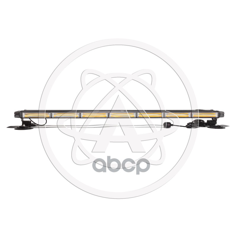 Балка проблесковая оранжевая AE102W-8COB-4S-M 102Вт, 1224В, 4-стор., 8+8+2 блока