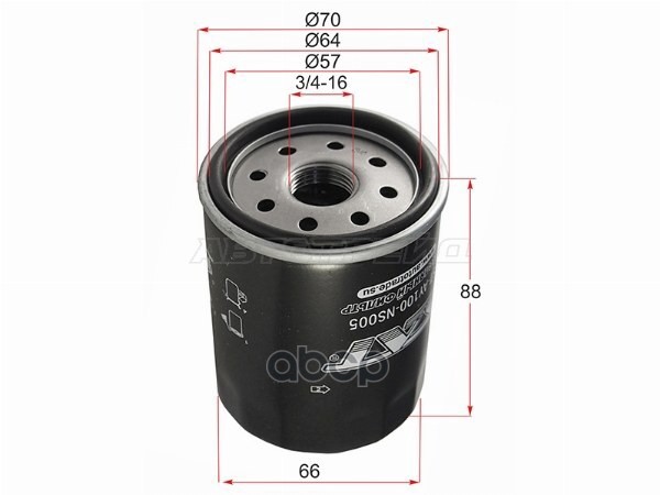 Фильтр масляный Nissan March 92-10 / Note 05-13 Sat арт. ST-AY100-NS005