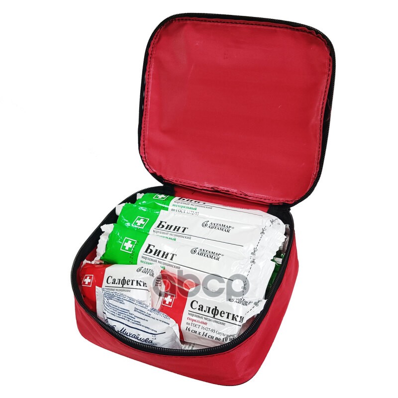 Автоаптечка ФЭСТ (14 предметов) новый состав для ТО 3737