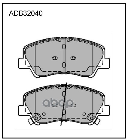 Колодки тормозные дисковые HEAVY DUTY | перед | Hyundai Solaris all 11>, KIA Rio all 11>  ADB32040HD