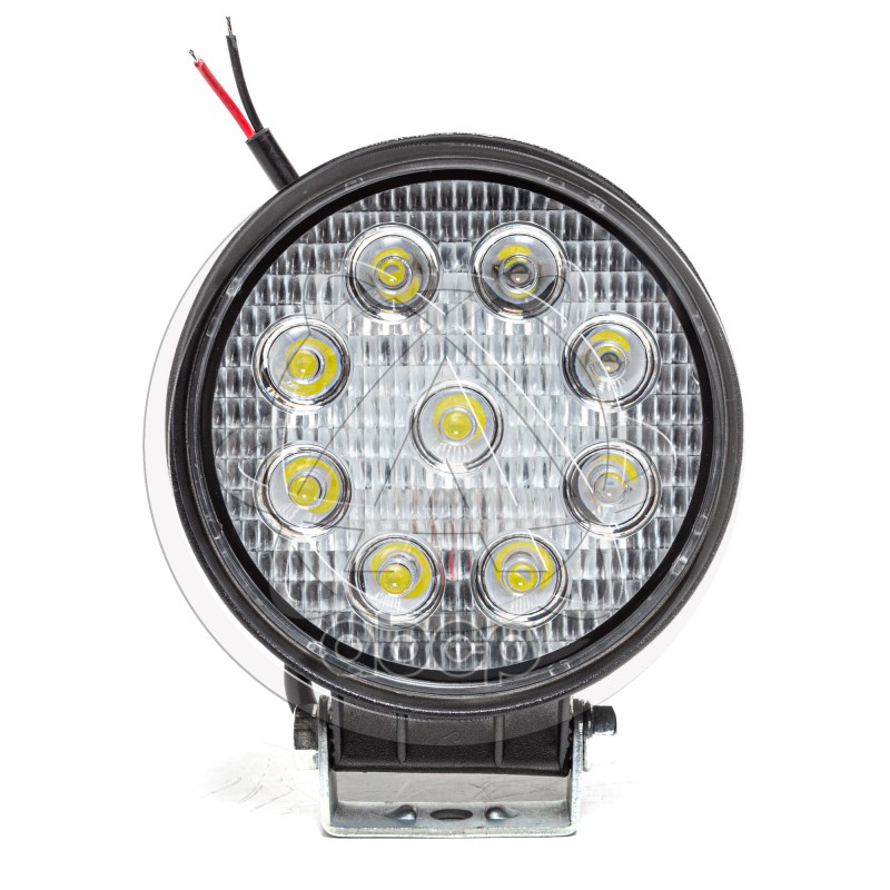 Фара светодиодная круглая (рассеиваемый свет) 9 диодов,27W,(115х42х142)12/24V AV