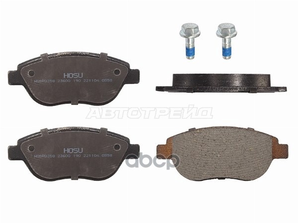 Колодки тормозные (Спереди) Citroen Berlingo 96-22 / C3 01-06 HOSU арт. HSBR0358