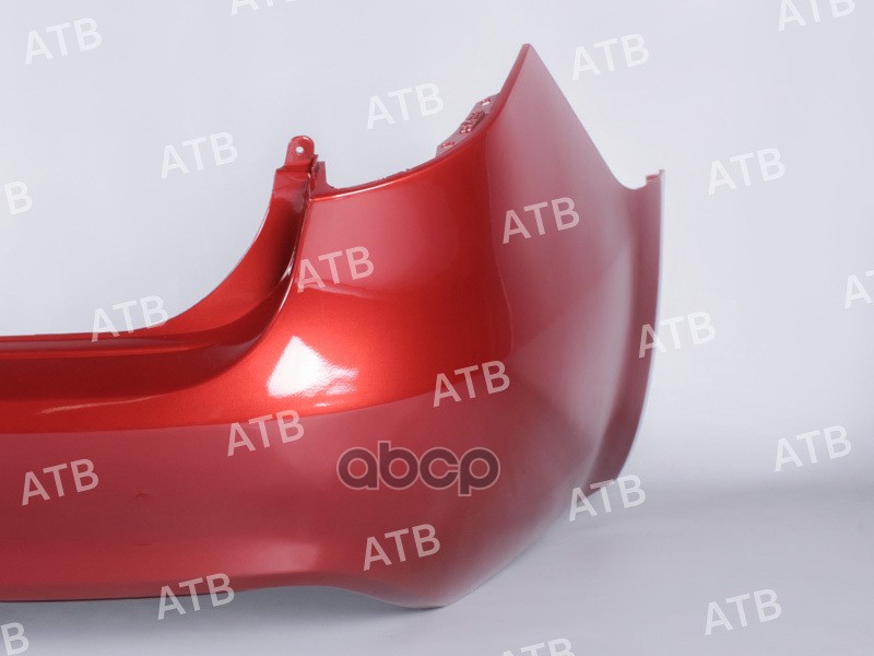 бампер Kia Rio 3 2011-2015 седан задний Красный гранат перламутр (Granet Red)